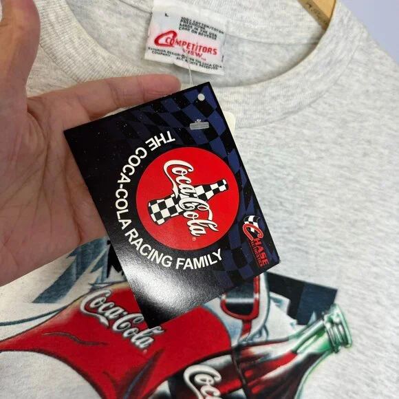 Vtg 90s Dale Earnhardt Jr Coca Cola Racing Shirt Polar Bear L New - Picture 8 of 12